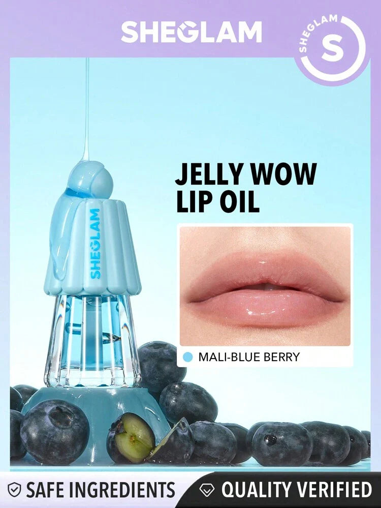 SHEGLAM Jelly Wow Hydrating Lip Oil - Glamorush