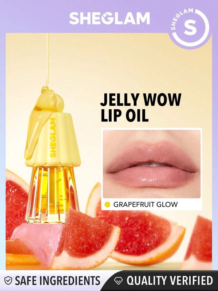 SHEGLAM Jelly Wow Hydrating Lip Oil - Glamorush