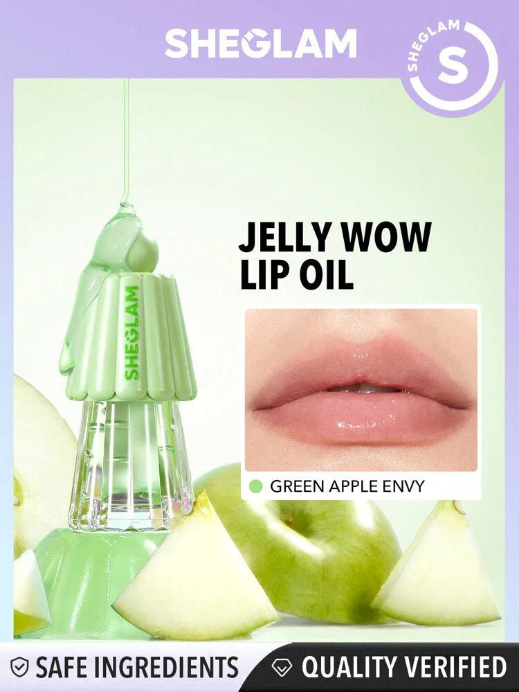 SHEGLAM Jelly Wow Hydrating Lip Oil - Glamorush