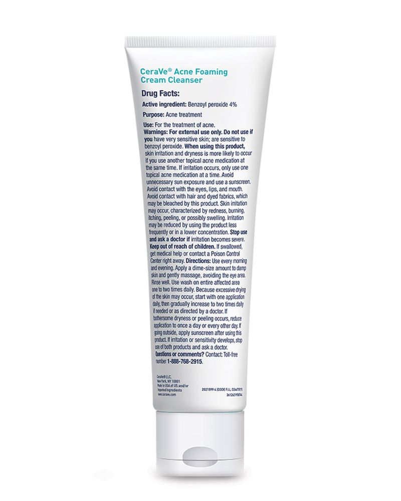 CeraVe Acne Foaming Cream Cleanser - Glamorush