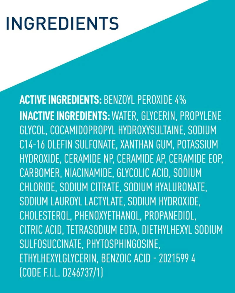 CeraVe Acne Foaming Cream Cleanser - Glamorush