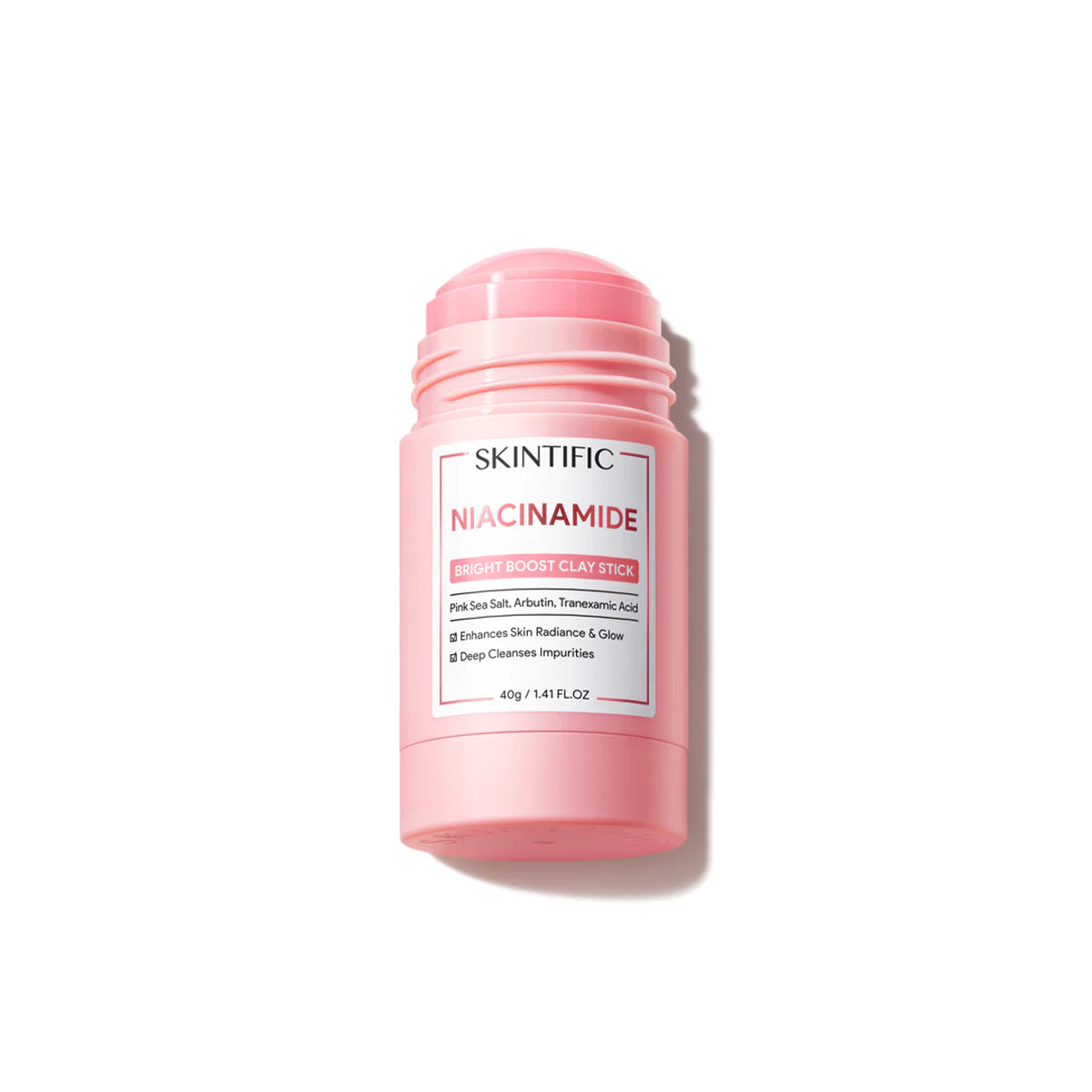 SKINTIFIC Niacinamide Bright Boost Clay Stick Mask - Glamorush