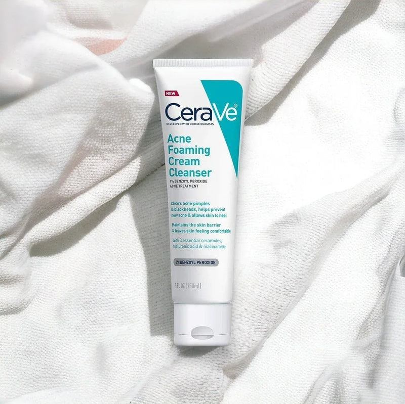 CeraVe Acne Foaming Cream Cleanser - Glamorush