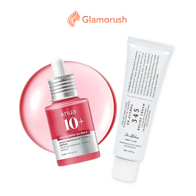 Anua 10+ Niacinamide Serum + Dr. Althea 345 Relief Cream