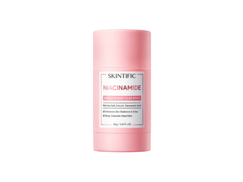 SKINTIFIC Niacinamide Bright Boost Clay Stick Mask - Glamorush